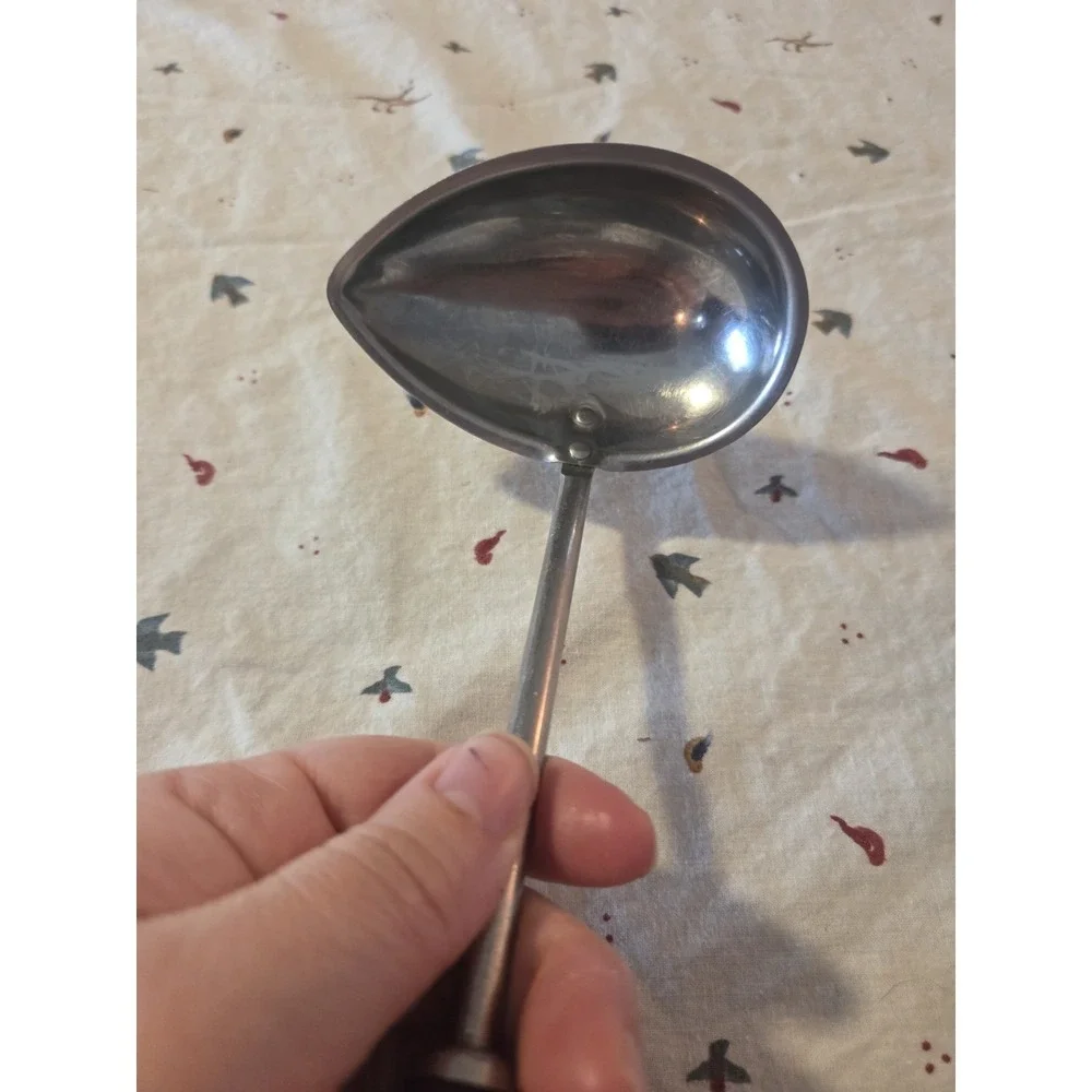 VTG 1950's Corona Red‎ Bakelite Handle Gravy Ladle Retro Serving Spoon Farmhouse